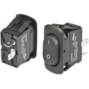 ZF SPST On-Off Rocker Switch Panel Black Polyamide 66 Housing IP56 KSF2ANB1BBD