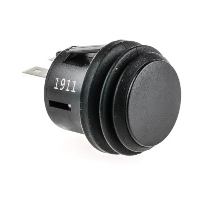 ZF KF Series Momentary Push Button Switch Panel Mount 20.2 mm Cutout SPST Black LED IP65 28V dc 250V ac KFB2DNA1BBB