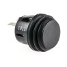 ZF KF Series Momentary Push Button Switch Panel Mount 20.2 mm Cutout SPST Black LED IP65 28V dc 250V ac KFB2DNA1BBB