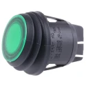 ZF Illuminated DPST On-Off On-Off Rocker Switch Panel Green Actuator Polyamide 66 Housing KDH3AEA2GBB
