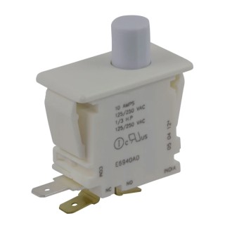ZF Door Micro Switch, SPDT Button 10A, Panel Mount, -40°C to 85°C E69-40A