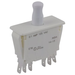 ZF Door Micro Switch Panel Mount DPDT Button Momentary 100 mA -40°C to 85°C E78-30A