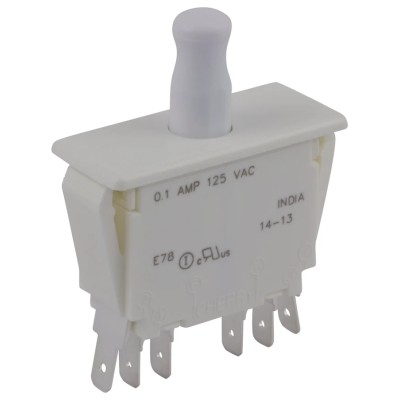 ZF Door Micro Switch Panel Mount DPDT Button Momentary 100 mA -40°C to 85°C E78-30A