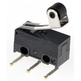ZF Roller Lever Micro Switch, Left Angle PCB Terminal, SPDT, 3A, 125 V ac, IP40 DG13-B3RA