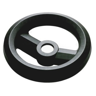 RS PRO Black Fibreglass Reinforced Technopolymer Spoked Hand Wheel, 80 mm Diameter, Phenoplast Material, Model 161-1970