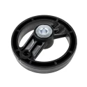 RS PRO Black Fibreglass Reinforced Technopolymer Spoked Hand Wheel, 80 mm Diameter, Phenoplast Material, Model 161-1970