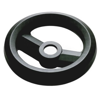 RS PRO Black Fibreglass Reinforced Technopolymer Spoked Hand Wheel 100 mm Diameter 161-1972