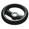 RS PRO Black Fibreglass Reinforced Technopolymer Spoked Hand Wheel 100 mm Diameter 161-1972