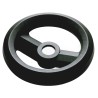 RS PRO Black Fibreglass Reinforced Technopolymer Spoked Hand Wheel 80 mm Diameter 161-1971