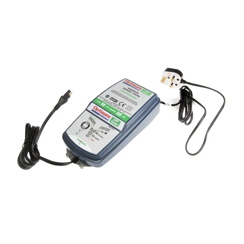 TecMate OptiMate Lithium Select Automotive Battery Charger 12.8V 16V LiFePO4 9.5A TM272