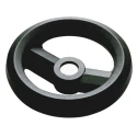 RS PRO Black Fibreglass Reinforced Technopolymer Spoked Hand Wheel 160 mm Diameter 161-1978