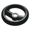 RS PRO Black Fibreglass Reinforced Technopolymer Spoked Hand Wheel 160 mm Diameter 161-1978