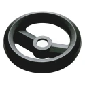 RS PRO Black Fibreglass Reinforced Technopolymer Hand Wheel 126 mm Diameter 161-1976