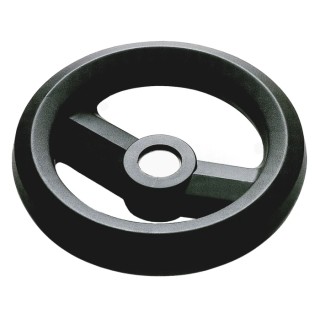 RS PRO Black Fibreglass Reinforced Technopolymer Hand Wheel 126 mm Diameter 161-1976