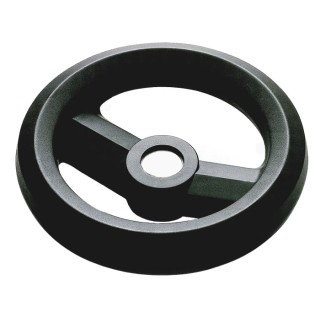 RS PRO Black Fibreglass Reinforced Technopolymer Spoked Hand Wheel 160 mm Diameter 161-1980