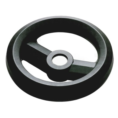 RS PRO Black Fibreglass Reinforced Technopolymer Spoked Hand Wheel 160 mm Diameter 161-1980