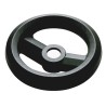 RS PRO Black Fibreglass Reinforced Technopolymer Spoked Hand Wheel 160 mm Diameter 161-1980