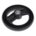 RS PRO Black Fibreglass Reinforced Technopolymer Spoked Hand Wheel 160 mm Diameter 161-1980