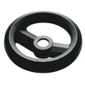 RS PRO Black Fibreglass Reinforced Technopolymer Spoked Hand Wheel 160 mm Diameter 161-1979