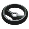 RS PRO Black Fibreglass Reinforced Technopolymer Spoked Hand Wheel 160 mm Diameter 161-1979