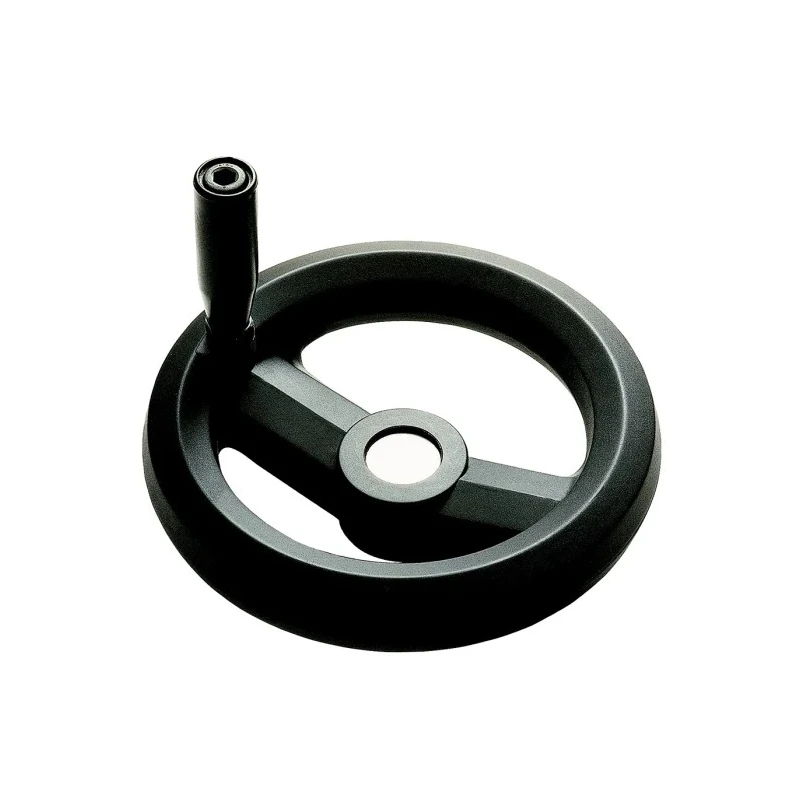 RS PRO Black Fibreglass Reinforced Technopolymer Hand Wheel 80 mm Diameter 161-1986