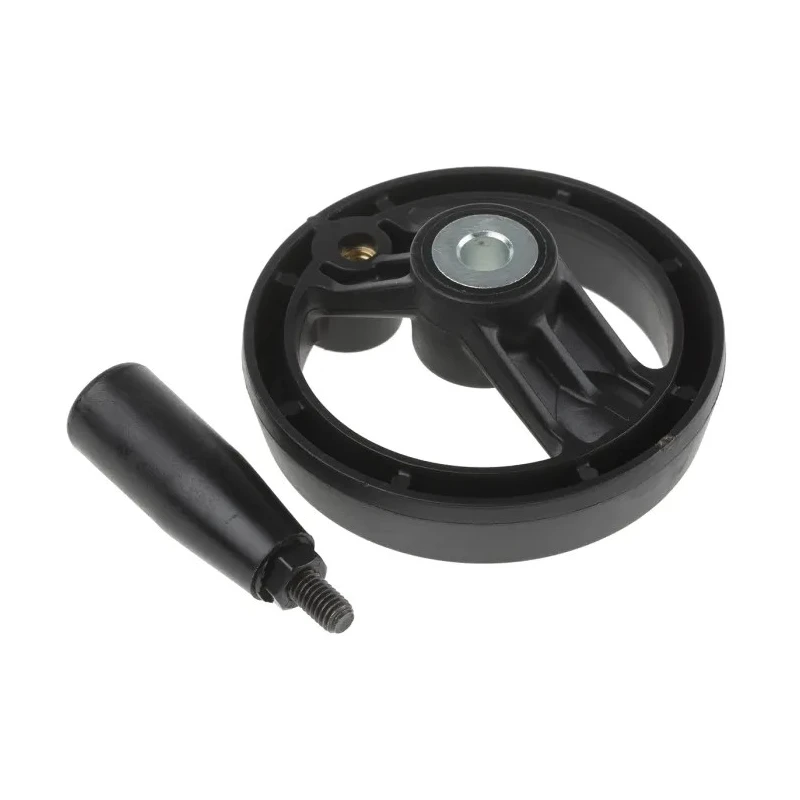 RS PRO Black Fibreglass Reinforced Technopolymer Hand Wheel 80 mm Diameter 161-1986