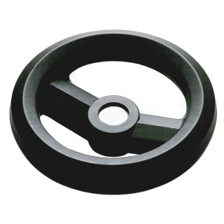 RS PRO Black Fibreglass Reinforced Technopolymer Spoked Hand Wheel 126 mm Diameter 161-1977