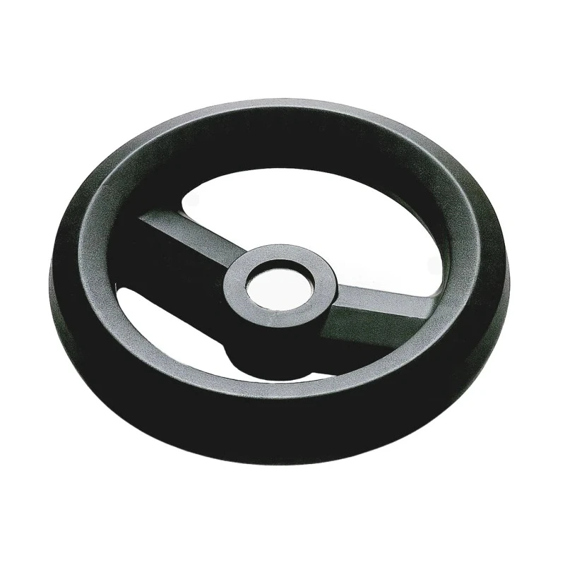 RS PRO Black Fibreglass Reinforced Technopolymer Spoked Hand Wheel 200 mm Diameter 161-1985