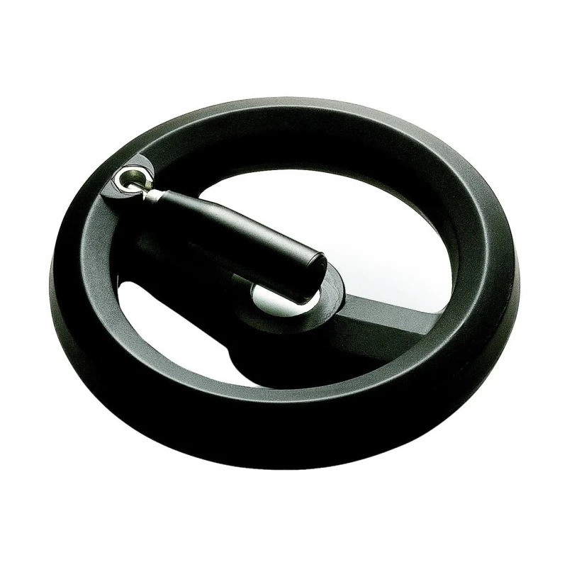 RS PRO Black Technopolymer Two Spoke Fold Away Revolving Hand Wheel 126 mm Diameter 161-2005
