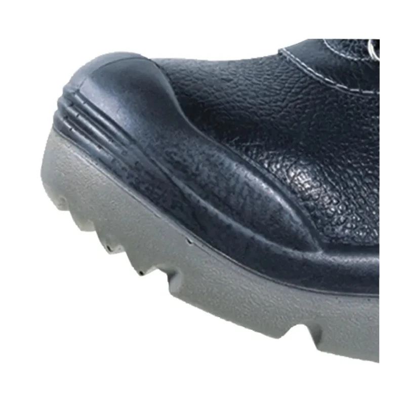 Delta Plus Men's Ankle Safety Boots Black Leather Stainless Steel Toe Cap Lace Up EU Size 44 UK Size 10 SAULT2