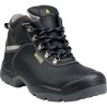 Delta Plus Men's Ankle Safety Boots Black Leather Stainless Steel Toe Cap EU 39 UK 6 Lace Up SAULT2