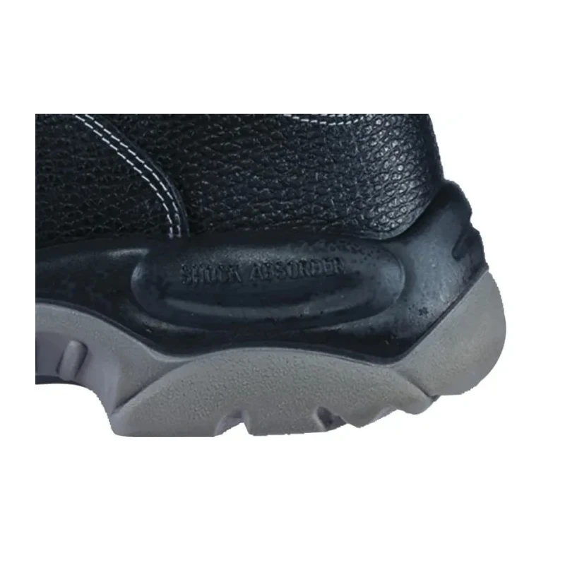 Delta Plus Men's Ankle Safety Boots Black Leather Stainless Steel Toe Cap EU 39 UK 6 Lace Up SAULT2