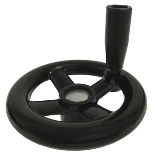 RS PRO Black Phenoplast Four Spoke Revolving Handle Hand Wheel 120 mm Diameter 161-2027