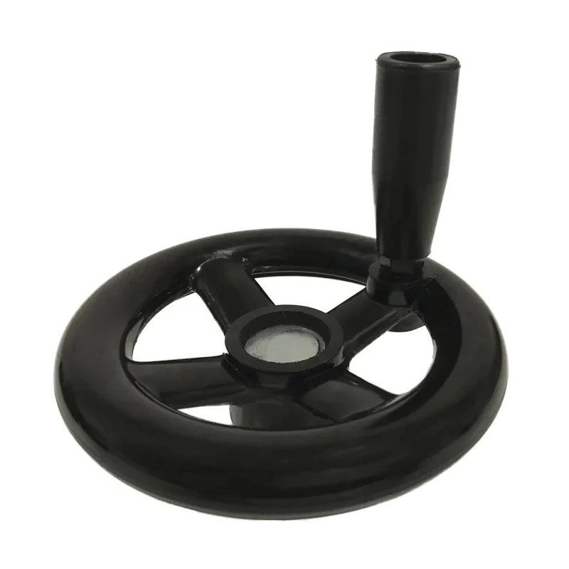 RS PRO Black Phenoplast Four Spoke Revolving Handle Hand Wheel 120 mm Diameter 161-2027