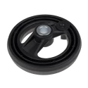 RS PRO Black Fibreglass Reinforced Technopolymer Hand Wheel 126 mm Diameter 161-2009