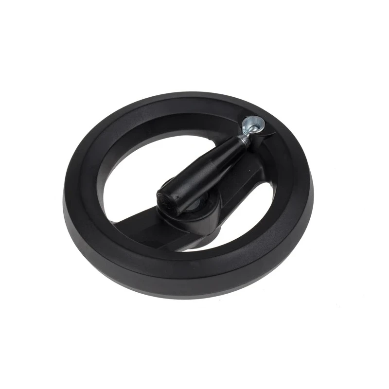 RS PRO Black Fibreglass Reinforced Technopolymer Spoked Fold Down Handle Hand Wheel 160 mm Diameter 161-2011