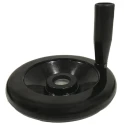 RS PRO Black Phenoplast Revolving Handle Hand Wheel 120 mm Diameter 161-2043