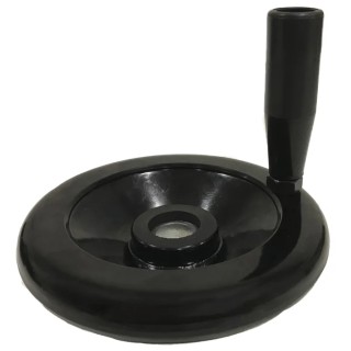 RS PRO Black Phenoplast Revolving Handle Hand Wheel 120 mm Diameter 161-2043