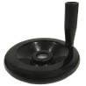 RS PRO Black Phenoplast Revolving Handle Hand Wheel 120 mm Diameter 161-2043