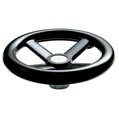 RS PRO Black Spoked Hand Wheel 120 mm Diameter with Steel Insert 161-2019