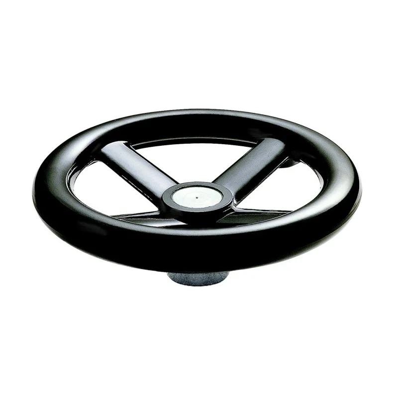 RS PRO Black Spoked Hand Wheel 120 mm Diameter with Steel Insert 161-2019