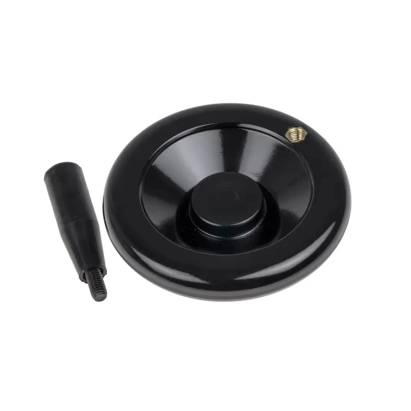 RS PRO Black Spoked Hand Wheel 120 mm Diameter with Steel Insert 161-2019