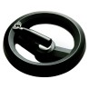 RS PRO Black Fibreglass Reinforced Technopolymer Hand Wheel, 160 mm Diameter 161-2013