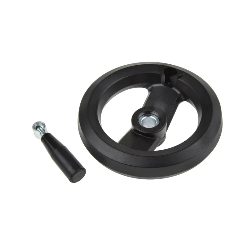 RS PRO Black Fibreglass Reinforced Technopolymer Hand Wheel, 160 mm Diameter 161-2013