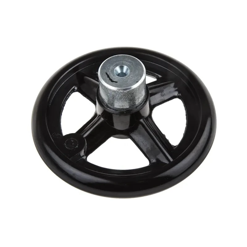 RS PRO Spoked Black Hand Wheel 100 mm Diameter with Steel Insert and Glass-fibre Reinforced Techno-polymer 161-2018
