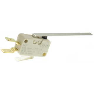 ZF Long Leaf Lever Micro Switch, Tab Terminal, 16A, 250V AC, SPDT Contact Configuration, IP40 D453-V3LL