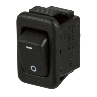ZF SPST On-Off Rocker Switch Panel Nylon Housing 6A Contact Current PRK22J5EBBNN