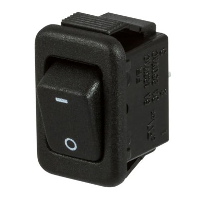 ZF SPST On-Off Rocker Switch Panel Nylon Housing 6A Contact Current PRK22J5EBBNN