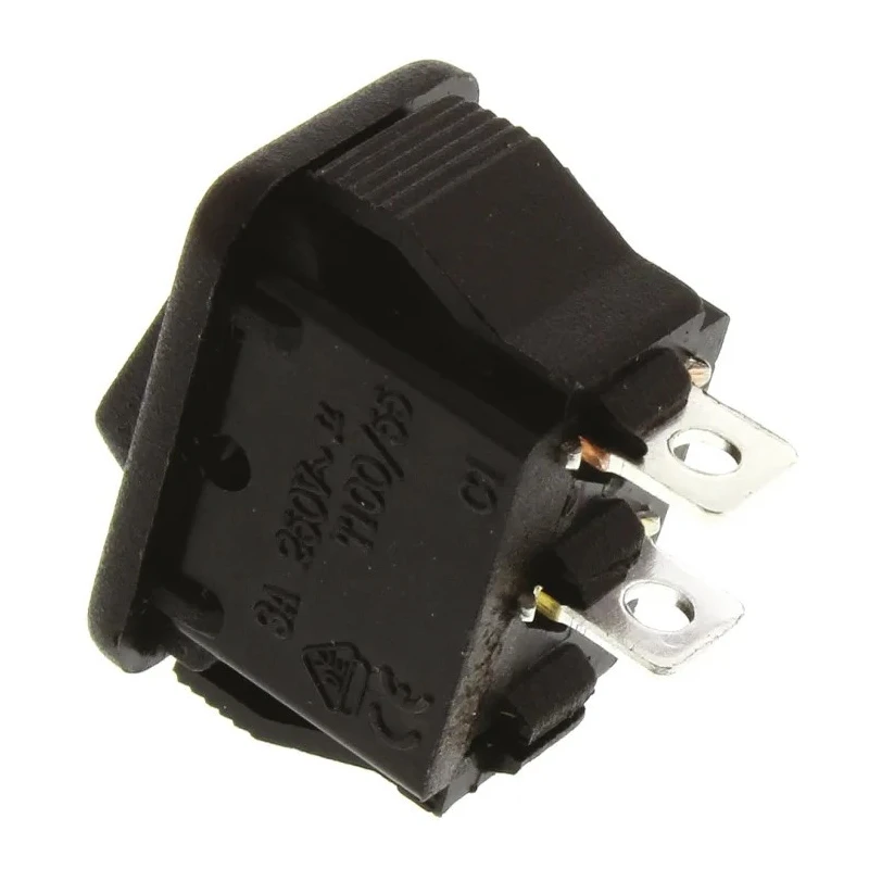 ZF SPST On-Off Rocker Switch Panel Nylon Housing 6A Contact Current PRK22J5EBBNN
