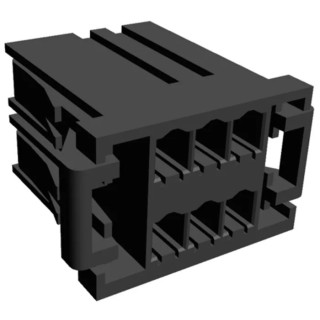 TE Connectivity Dynamic 3000 Female Connector Housing 6 Way 2 Row Straight 3.81 mm Pitch 1-178127-6